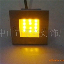 供应室内外5050贴片式LED墙脚灯L70嵌入式地角灯12V9粒JE001全套