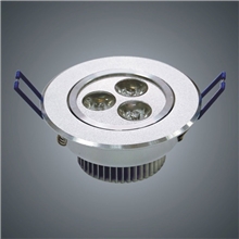 家装高光3W天花灯高亮低光衰铝合金天花灯厂家直销质量保证