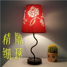 【博新】厂家供应现代简约式台灯激光雕刻花纹简单美观台灯批发