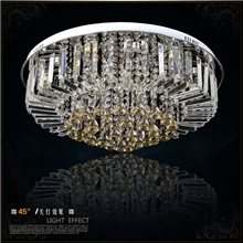 【博新】厂家直销豪华客厅卧室k9平板水晶灯大功率led遥控开关