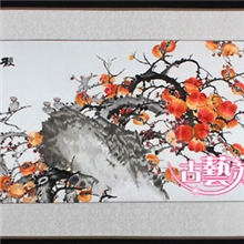 古艺苏绣秋色佳事事如意苏州手工刺绣商务礼品朋友新年礼品