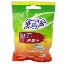 绿伞厨房清洁系列油污速擦巾32片/袋没有擦不掉