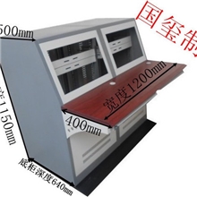 厂家直销监控操作台双联控制台拼装款式全木台面