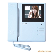 供应手柄式楼宇对讲黑白4寸可视分机