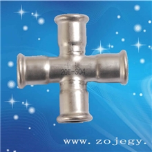 供应卡压式管件等径四通