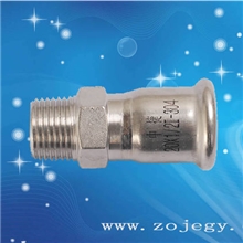 不锈钢卡压式管件外螺纹转换接头