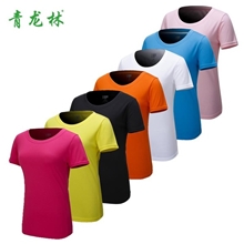 女款圆领运动户外短袖速干T恤运动休闲T恤厂家批发透气舒适