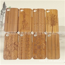 工厂直销木质竹质苹果4、5手机壳