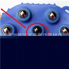 销售磁珠单磁按摩刷，经络按摩刷，月球车经络按摩器，七珠按摩