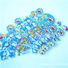 哆啦A梦卡通泡泡贴叮当猫海绵泡泡贴纸