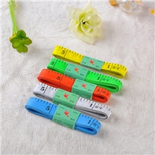 批发彩色尺子市尺皮尺彩色软皮尺塑料软尺量衣尺1.5m(无铁皮)