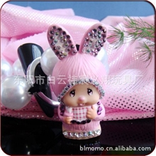 搪胶小兔娃塑料玩具搪胶公仔范冰冰孙俪明星款Monchhichi蒙奇奇