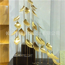 定制抽象艺术摆设酒店创意工艺品铜雕塑