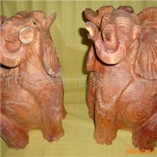 【木香缘】供应木雕工艺品大象坐象家居装饰品风水用品