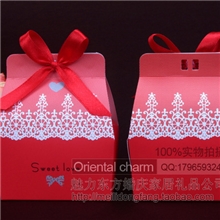 厂家批发婚庆用品甜蜜蜜喜糖盒子创意喜糖盒婚礼糖果盒-大红小号