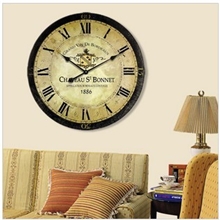 普罗旺斯田园时尚创意客厅卧室挂钟新品特价促销