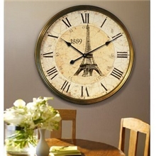 欧美乡村地中海复古铁艺效果时尚创意客厅大号挂钟挂表特价A