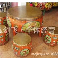 手绘茶几手鼓化妆椅纯手绘可定制