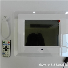 厂家热销8寸亚克力白色多功能数码相框800*600全AA屏电子相册