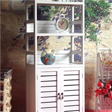 外贸原单~简约韩式田园风格实木收纳柜~时尚百叶门书柜