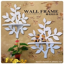 厂家直销~韩式田园风格创意家居饰品置物架~叶子壁挂
