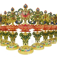 佛教用品佛具八吉祥摆件密宗藏教吉祥八宝6.5寸新款八吉祥摆件