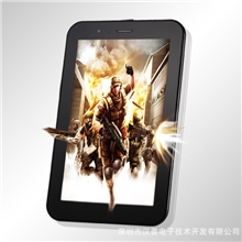 7寸打电话双核MTK8377内置3G蓝GPS带二维码TV的全功能平板电脑