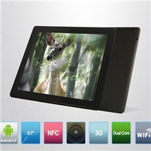 9.7寸双核德仪IPS屏原笔迹手写超薄7.65NFCGPS3G通话平板电脑