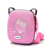 佳的美V10迷你便携式插卡小音箱SD卡U盘FM广播