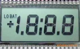 供应定制TN段式三位半黑白单色液晶显示屏LCD