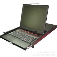 PANIO卓普8口17寸抽取式LCDKVM液晶折叠套件配USB+PS/2混接线