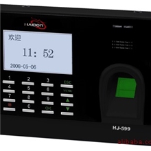 指纹考勤机海君HJ-599厂家直销，保修18个月u盘下载可接电脑