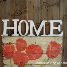 批发小号zakka杂货木质英文字母墙贴木色和白色可选