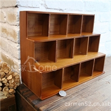 新款收纳盒12格收纳盒梯形收纳盒实木收纳盒日单收纳盒