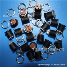 乐清厂家供应DC电源座带螺纹DC插座DC022焊线电源座