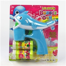 批发实色海豚泡泡枪带蓝灯灯双瓶水带音乐XY134669