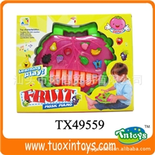 【热销】供应批发卡通水果电子琴儿童玩具乐器卡通乐器益智