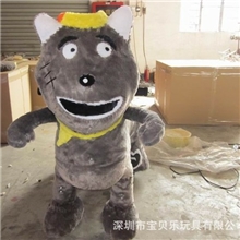 供应新颖、可爱的智能遥控加投币儿童电动玩具、动物毛绒电瓶车。