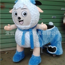 厂家供应卡通小动物毛绒电动车、毛绒电瓶车电动玩具车