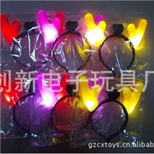 发光类龙角闪光龙角龙角发夹头箍闪灯牛角地摊货源闪光饰品批发