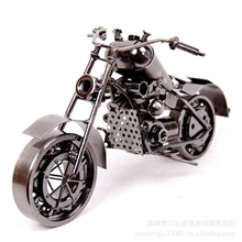 【批发】铁艺摩托车模型工艺品金属车模家居摆件时尚创意礼品