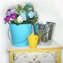 家居工艺品复古做旧铁皮桶花桶家居装饰工艺品桌面花盆厂家直销