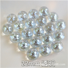 厂价直销透明色22mm玻璃珠鱼缸装饰波子水晶球儿童玩具弹珠