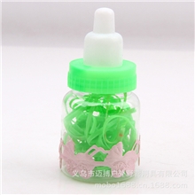 新款低价现货批发卡通彩色儿童小熊雨伞奶瓶皮筋发箍发卡头饰发饰