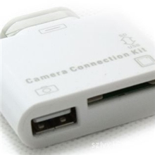 供应进口芯片高速苹果读卡器2合1（IPOD读卡器）