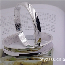 纯银手镯批发银手镯莆田银手镯贵妃镯纯银手镯光