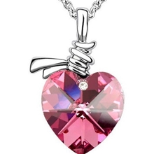 021水晶饰品批发水晶项链-全心全意多色选出厂价销售