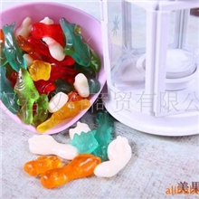 供应德国进口海洋组合橡皮软糖口感好价低QQ糖6斤