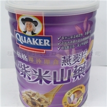 台湾进口食品桂格紫米山药燕麦片[700G]*12/件整件批发