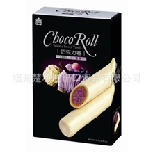 台湾进口食品义美香芋巧克力卷[137G]*12/件